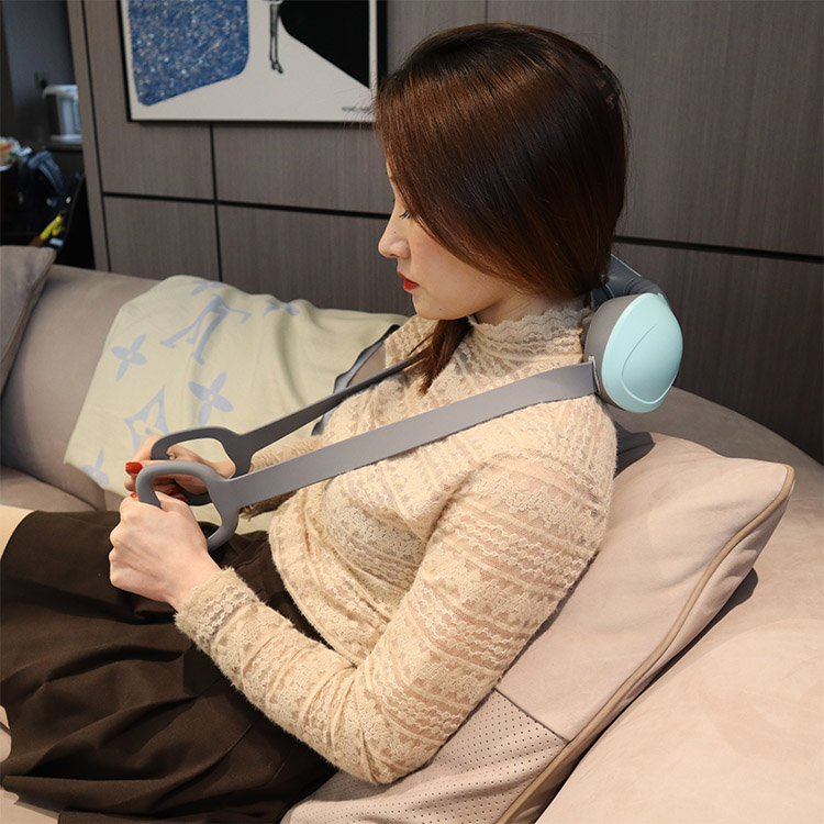 U-shaped elastic design multifunctional portable neck massager
