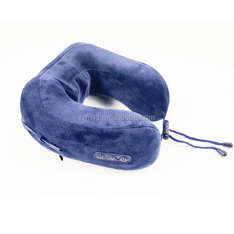 u-shaped vibration massage pillow with vibration