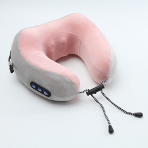 u-shaped heating massage neck pillow for travel use